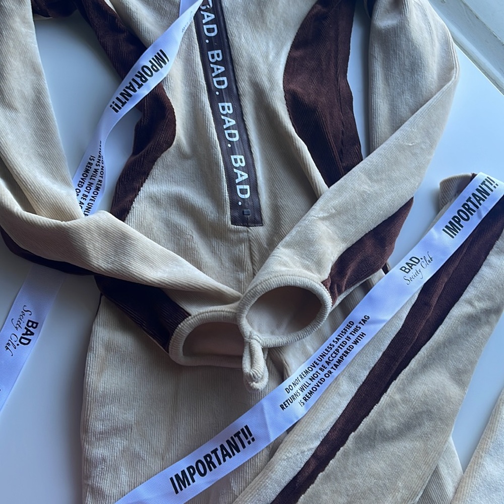 Bad Society Club Brown Corduroy Jumpsuit - Picture 6 of 13